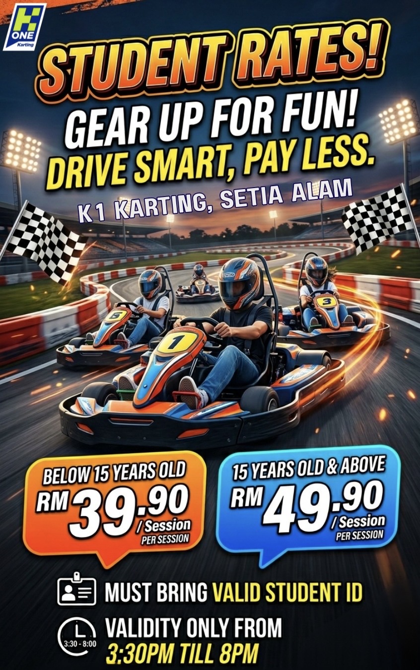 K1 Karting Lucky Draw Promo